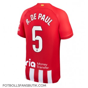 Atletico Madrid Rodrigo De Paul #5 Replika Hemmatröja 2023-24 Kortärmad